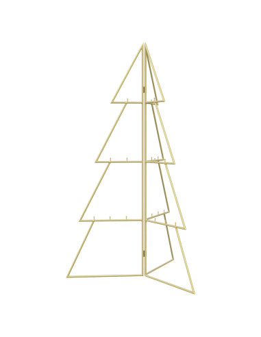 Albero di Natale in metallo KUOPIO 100 cm Acciaio Oro
