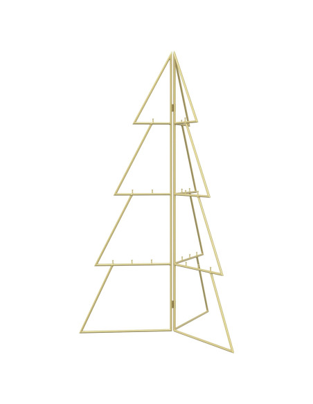 Albero di Natale in metallo KUOPIO 100 cm Acciaio Oro
