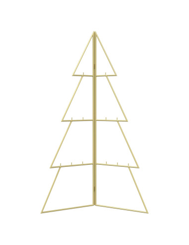 Albero di Natale in metallo KUOPIO 100 cm Acciaio Oro