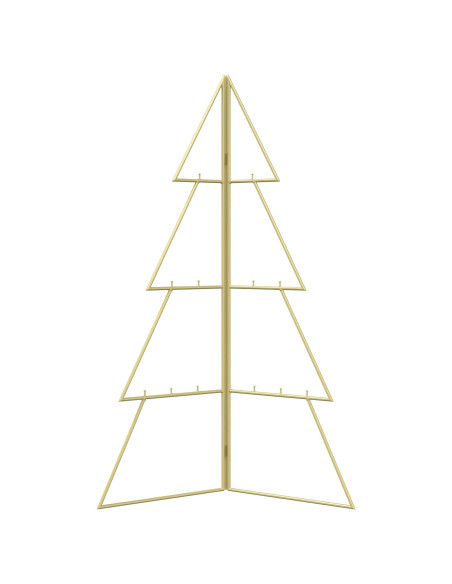 Albero di Natale in metallo KUOPIO 100 cm Acciaio Oro