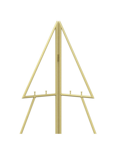 Albero di Natale in metallo KUOPIO 100 cm Acciaio Oro