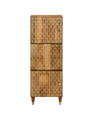 Credenza 40x33x110 cm in Legno Massello di Mango