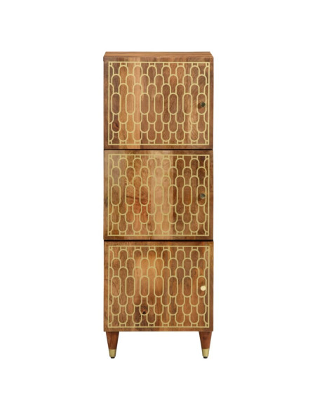 Credenza 40x33x110 cm in Legno Massello di Mango