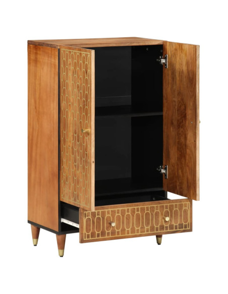 Credenza 60x33x110 cm in Legno Massello di Mango
