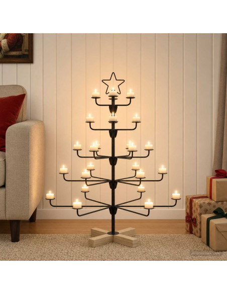 Albero di Natale in Metallo con Supporto KUOPIO 90 cm