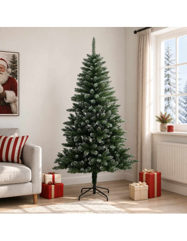 Albero di Natale Artificiale con Rami Pieghevoli 180 cm