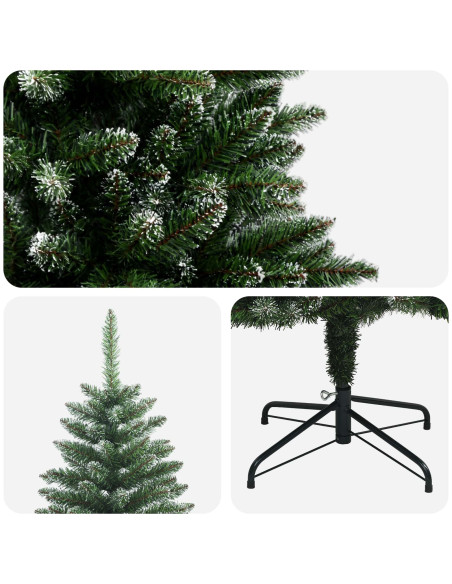 Albero di Natale Artificiale con Rami Pieghevoli 120 cm