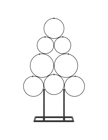 Albero di Natale in metallo con supporto KUOPIO 60 cm Acciaio