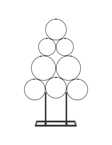 Albero di Natale in metallo con supporto KUOPIO 60 cm Acciaio