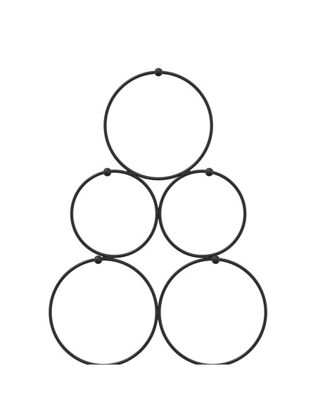 Albero di Natale in metallo con supporto KUOPIO 60 cm Acciaio