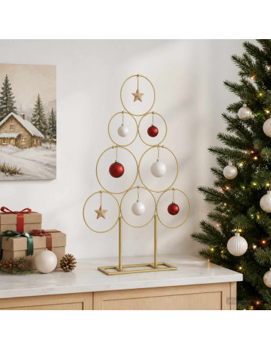 Albero di Natale in metallo con supporto KUOPIO 60 cm Acciaio