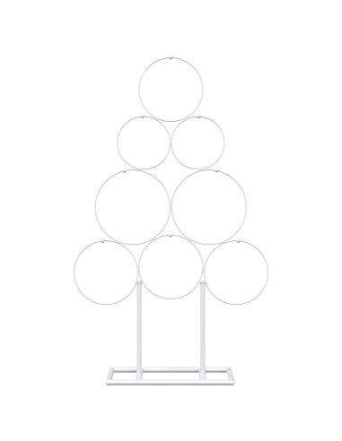 Albero di Natale in metallo con supporto KUOPIO 60 cm Acciaio