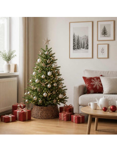 Collare per Albero di Natale Rotondo Marrone Ø 45 x 22 cm