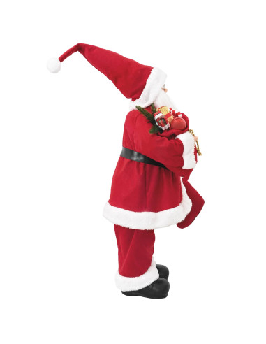 Statuetta di Babbo Natale Rosso 30 cm Poliestere