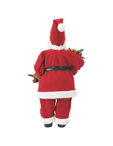 Statuetta di Babbo Natale Rosso 30 cm Poliestere