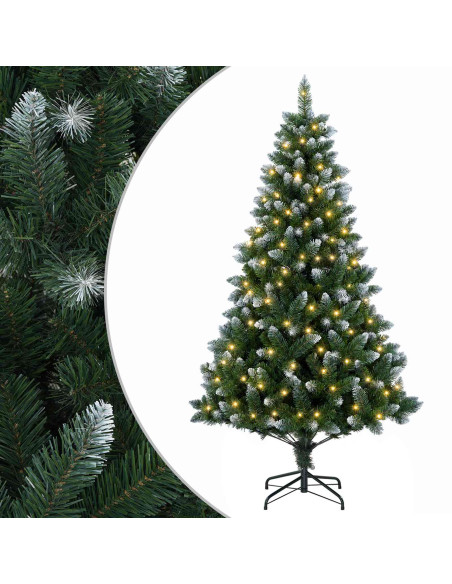 Albero di Natale artificiale 240 cm 300 LED Bianco caldo