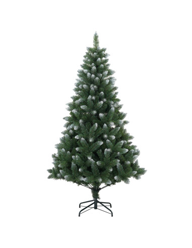 Albero di Natale artificiale 180 cm 300 LED Bianco caldo