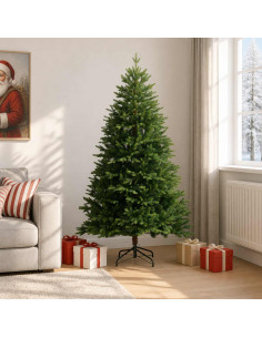 Albero di Natale Artificiale con Rami Pieghevoli 180 cm