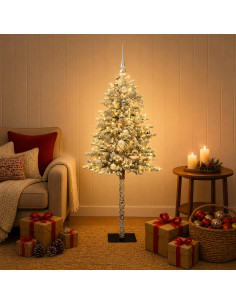 Albero di Natale Artificiale con Palline 180 cm 300 LED