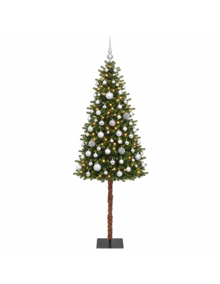 Albero di Natale Artificiale con Palline 120 cm 150 LED