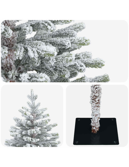 Albero di Natale Artificiale con Rami Pieghevoli 180 cm