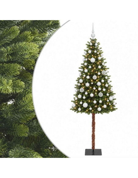 Albero di Natale Artificiale con Palline 120 cm 150 LED