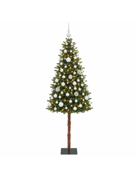 Albero di Natale Artificiale con Palline 120 cm 150 LED