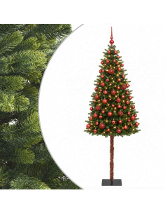 Albero di Natale Artificiale con Palline 120 cm 150 LED 2