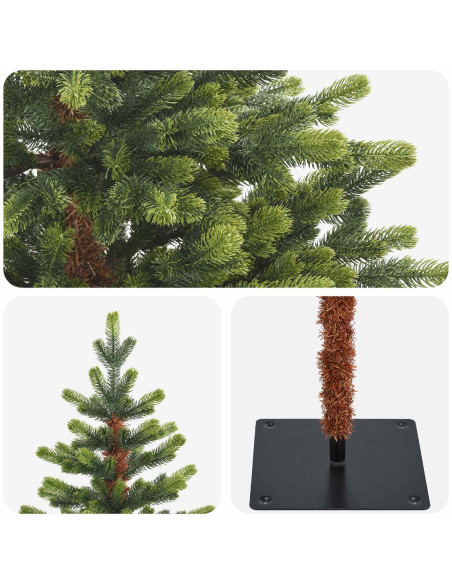 Albero di Natale Artificiale con Rami Pieghevoli 120 cm