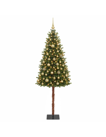 Albero di Natale Artificiale con Palline 120 cm 150 LED