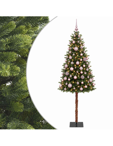 Albero di Natale Artificiale con Palline 120 cm 150 LED
