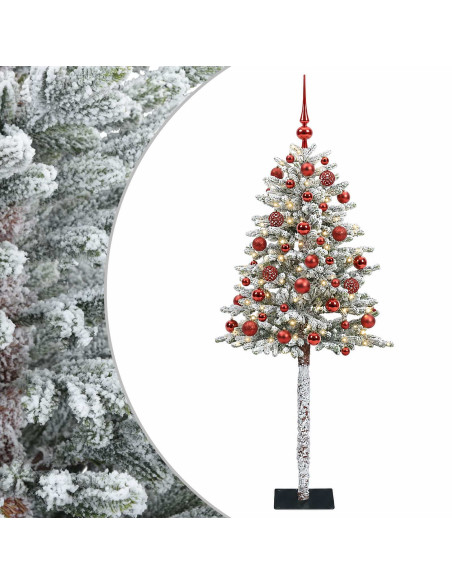 Albero di Natale Artificiale con Palline 180 cm 300 LED