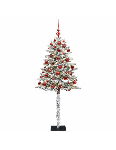Albero di Natale Artificiale con Palline 180 cm 300 LED