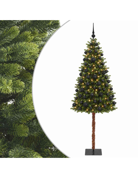 Albero di Natale Artificiale con Palline 120 cm 150 LED