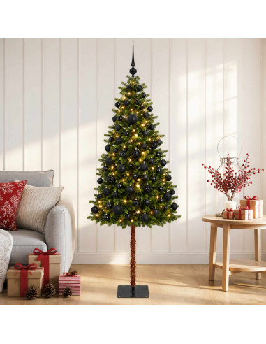 Albero di Natale Artificiale con Palline 120 cm 150 LED