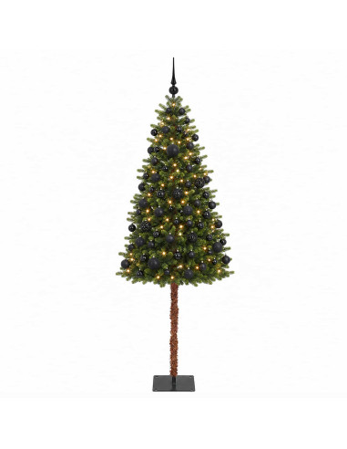 Albero di Natale Artificiale con Palline 120 cm 150 LED