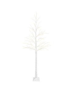 Albero di Natale a forma di betulla Bianco 25 x 25 x 210 cm 2
