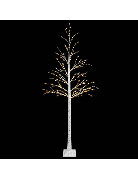 Albero di Natale a forma di betulla Bianco 25 x 25 x 210 cm