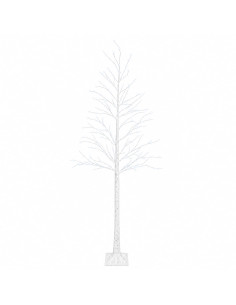 Albero di Natale a forma di betulla Bianco 25 x 25 x 240 cm 2
