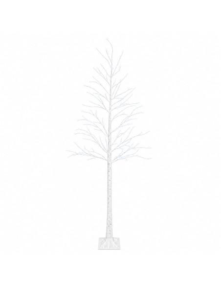 Albero di Natale a forma di betulla Bianco 25 x 25 x 240 cm