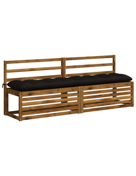 Cuscino per panchina VIANEN 100% Poliestere Nero