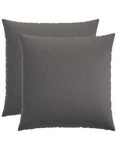 Cuscino con cuscino HEERLEN 2 pz Grigio Chiaro Tessuto