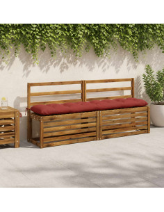 Cuscino per panchina VIANEN 100% Poliestere Rosso