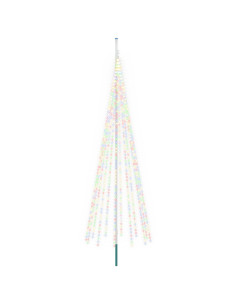Luci per albero di Natale con picchetti e asta per bandiera 2