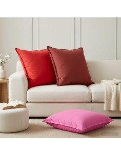 Cuscino 2 pz HOUTEN Rosso 70 x 70 cm Poliestere