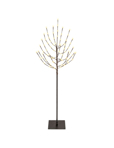 Albero di Natale LED Nero 18 x 18 x 150 cm Acciaio 140 LED