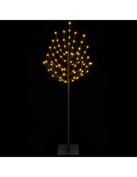 Albero di Natale LED Nero 18 x 18 x 150 cm Acciaio 140 LED