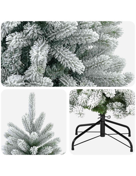 Albero di Natale Artificiale con Rami Pieghevoli 240 cm