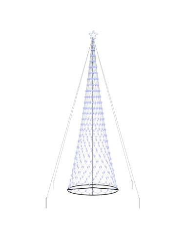 Albero di Natale LED con 455 LED Blu 399 cm Metallo