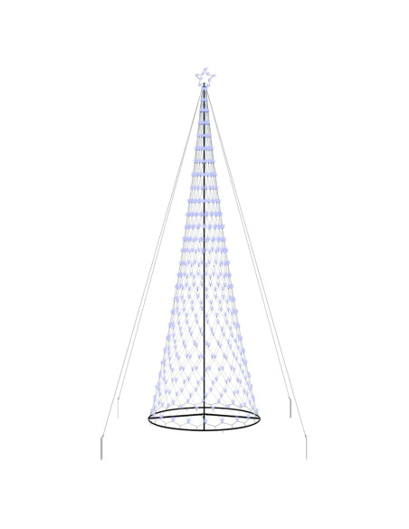 Albero di Natale LED con 455 LED Blu 399 cm Metallo